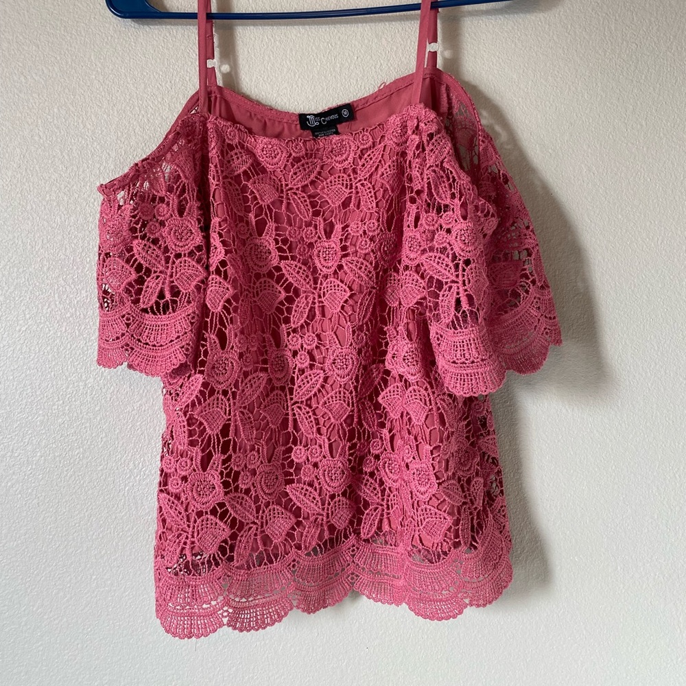 Pink Lace Blouse